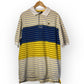 Y2K Rocawear White Striped Polo Shirt (XL)