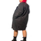 80’s/90’s Julia Klein Black Jacquard Knit Overcoat (L/XL)