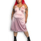 Y2K Comfort Choice Baby Pink Slip Dress (3X)