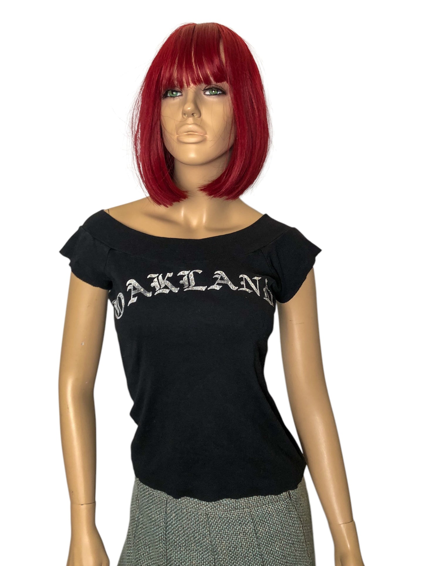 90’s Forever 21 Oakland Black T-Shirt (XXS/XS/S)