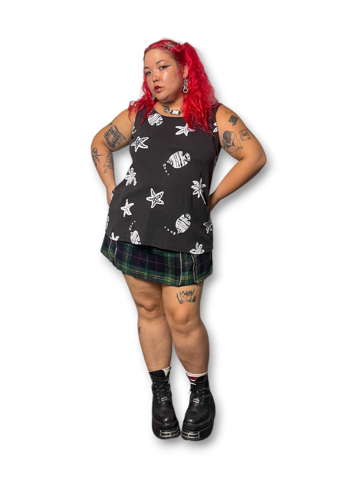 80’s/90’s Beach Print Tank Top (1X/2X)