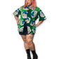 90’s Graphic Print Button Down Shirt (1X/2X)