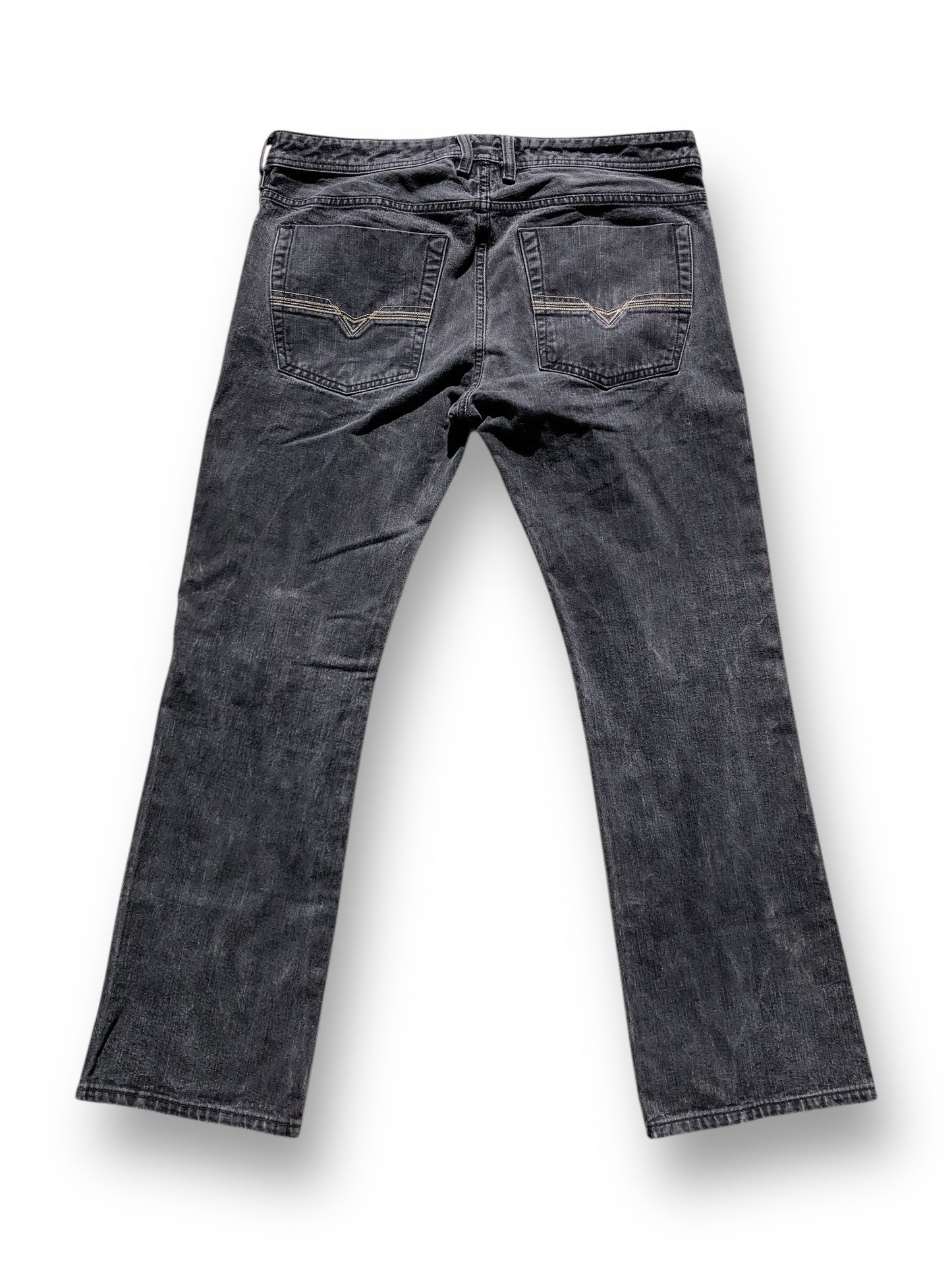 Y2K Diesel Dark Gray Zatiny Jeans (L)