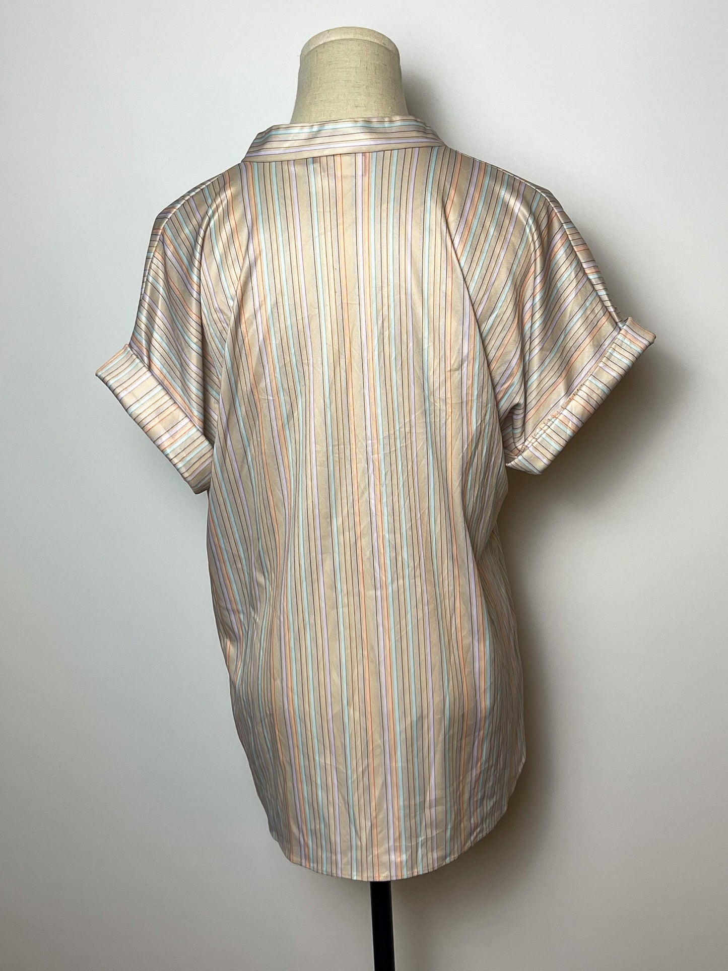 70’s Retro Striped Blouse (L/XL)