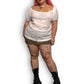 80’s/90’s White Milkmaid Blouse (3X)
