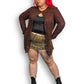 90’s Sténay Brown Beaded Cardigan (XL/2X)