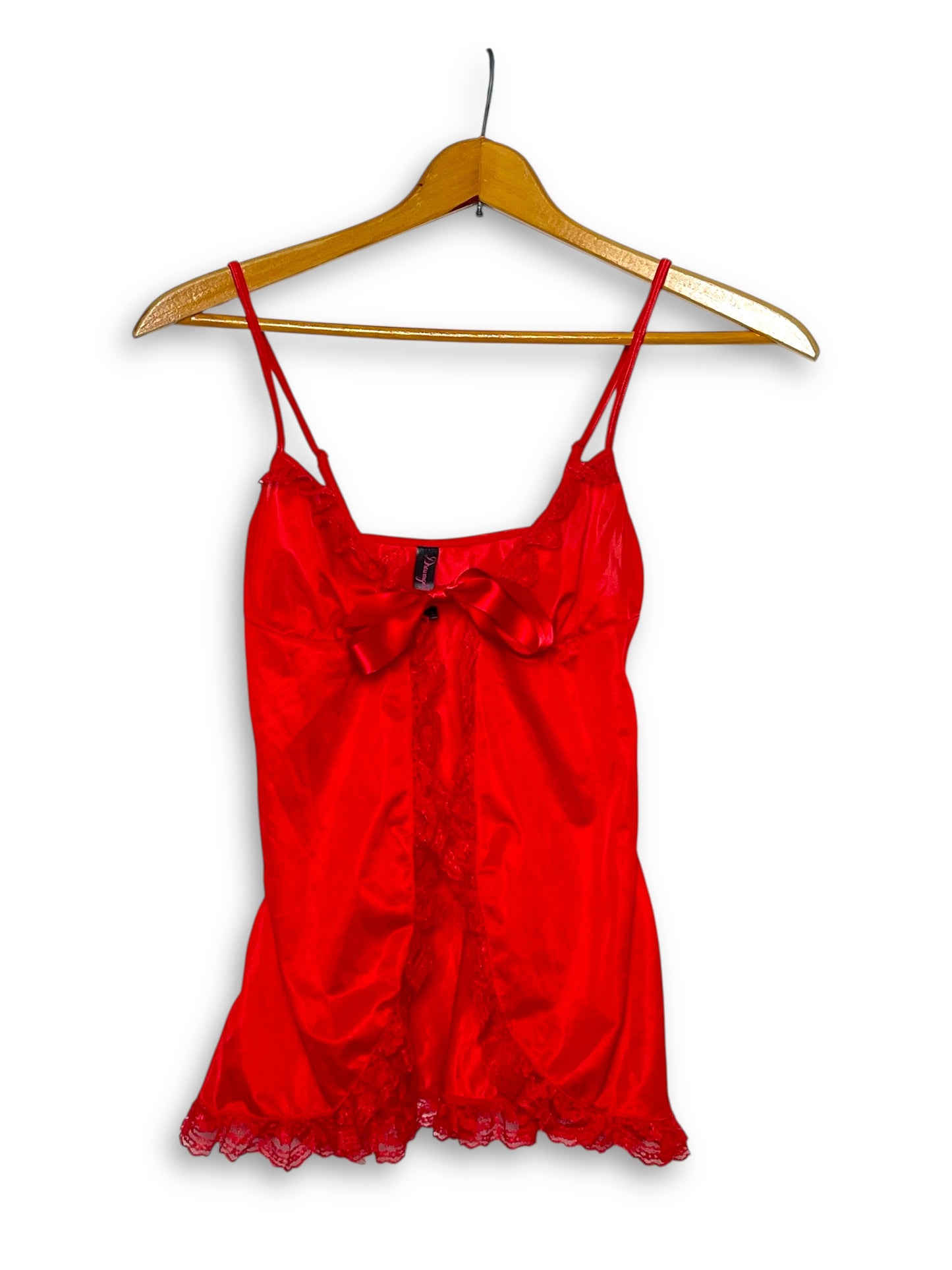 Y2K Dreamgirl Red Babydoll Tank Top (S)