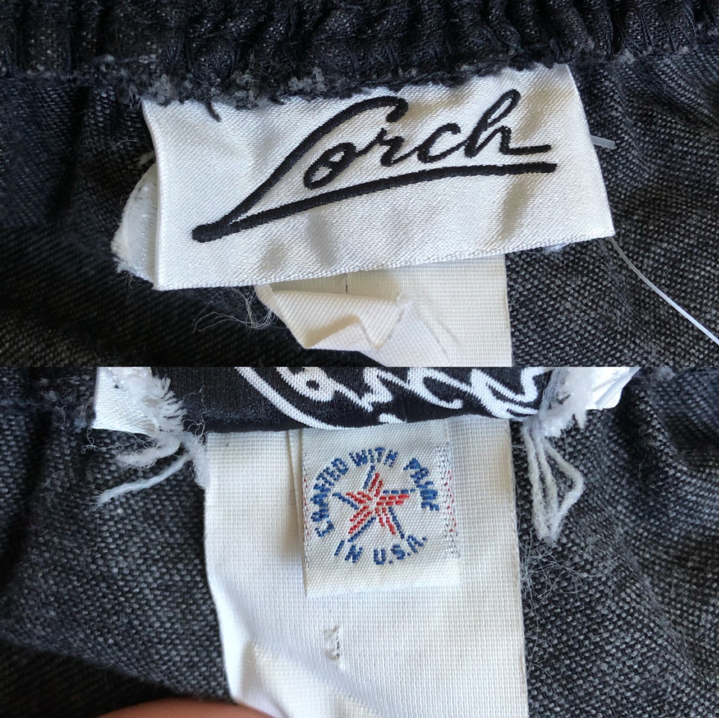80’s/90’s Lorch Black Pleated Trousers (L/XL)