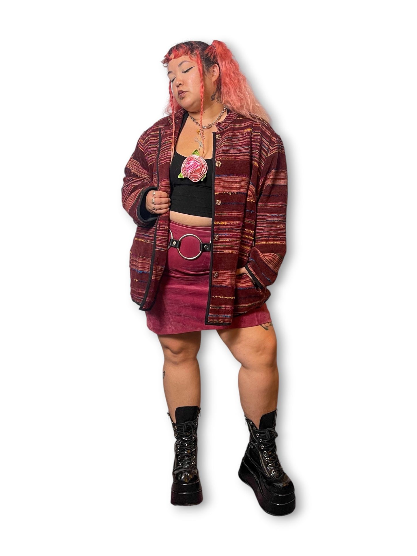 90’s/Y2K Boho Tapestry Jacket (4X)