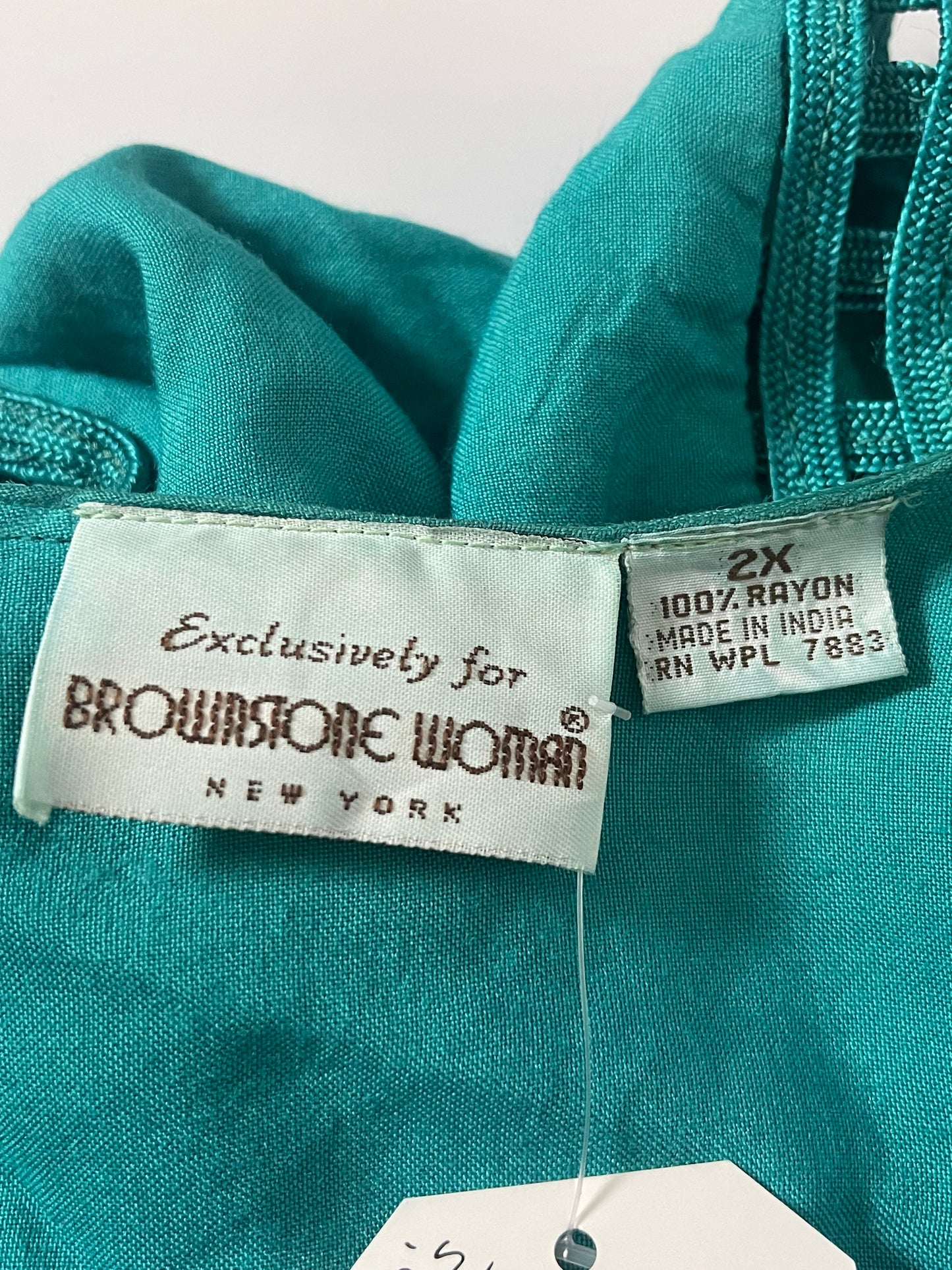 90’s Brownstone Woman Turquoise 2-Piece Set (2X)