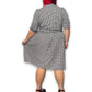 80’s Retro Houndstooth Dress (1X)