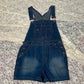 90’s/Y2K Dark Wash Denim Short Overalls (M)