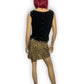 90’s/Y2K Ronni Nicole by Ouida Black Velvet Top (L)