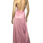 60’s/70’s Lily of France Pink Slip Maxi Dress (M)