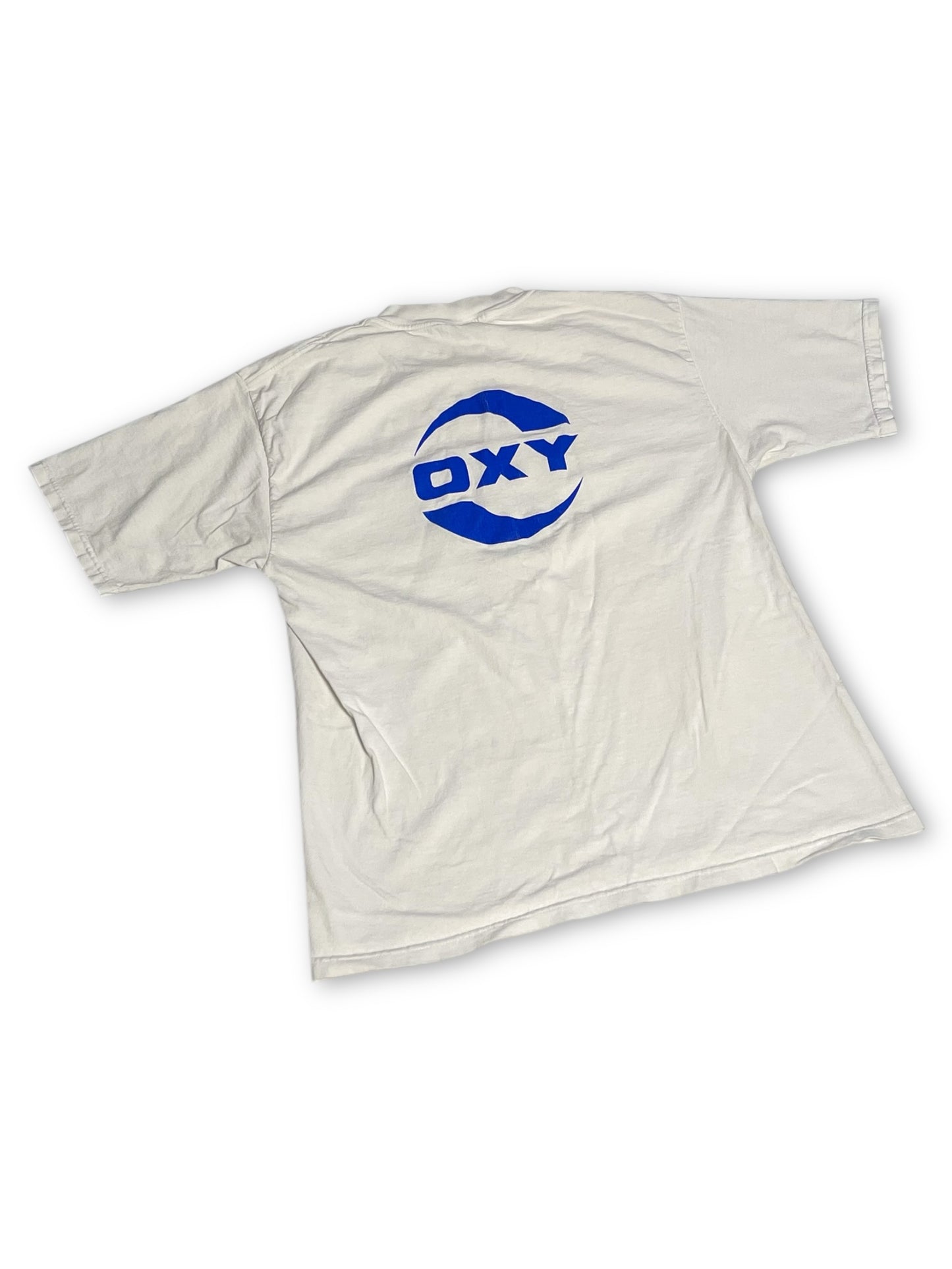 90’s/Y2K OXY White T-Shirt (L)
