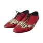 90’s Underground Red Leopard Leather Oxford Shoes (12)