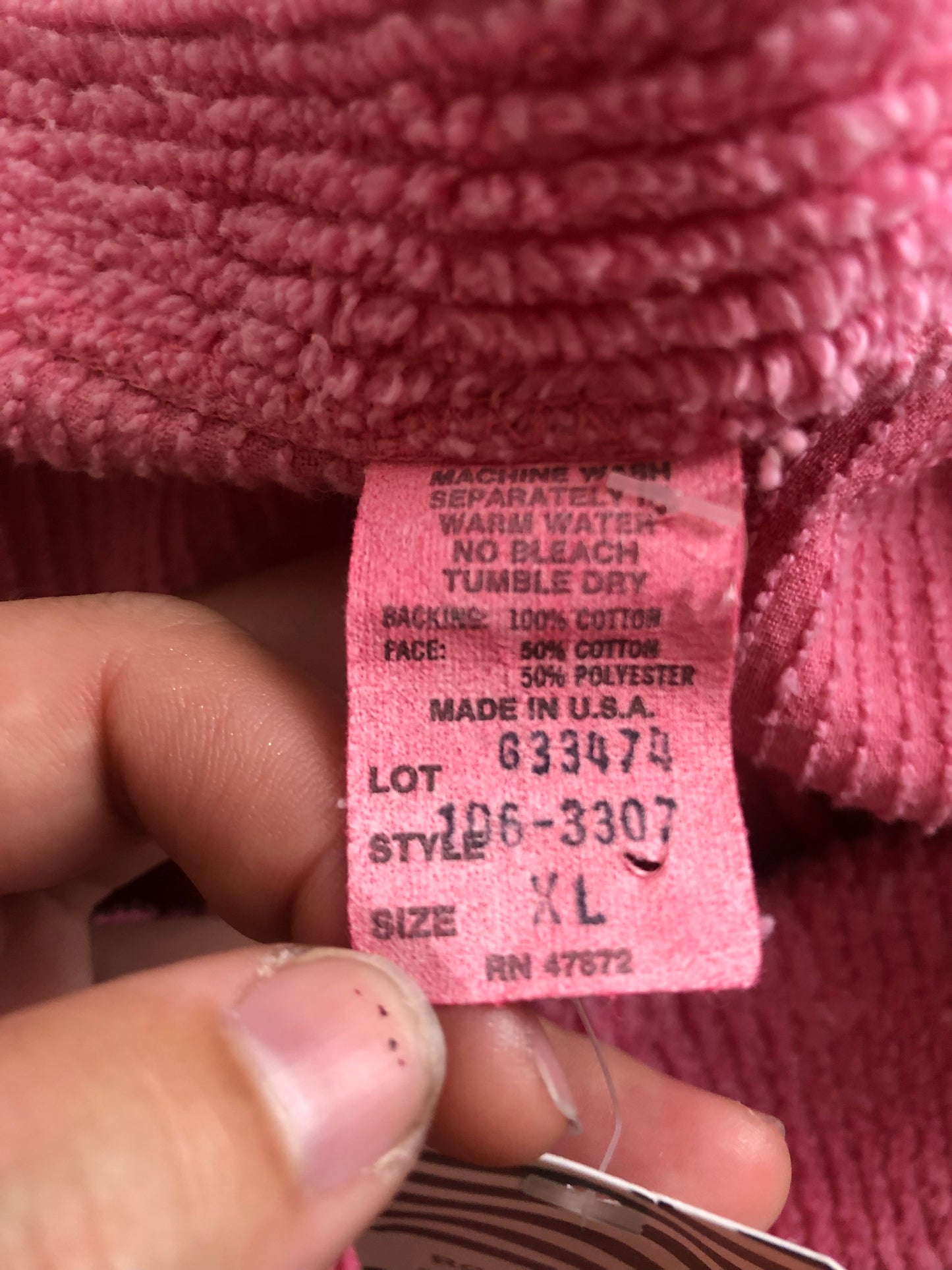 80’s Fuzzy Pink Shirt (XL/2X/3X)
