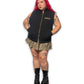90’s/Y2K Black Work Vest (XL/1X/2X)