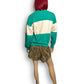 90’s Altitude Turquoise and White Retro Sweatshirt (M)