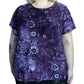 90’s Jaclyn Smith Purple Floral Paisley Print Shirt (3X)