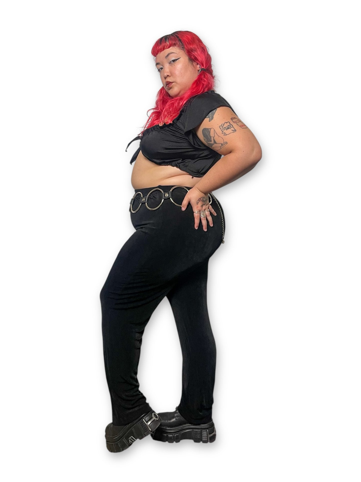 90’s Black Slinky Pants (XL/1X/2X)