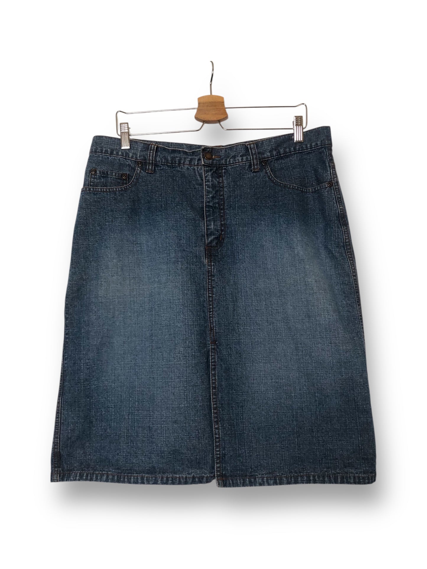 Y2K/Modern Faded Glory Denim Skirt (XL)