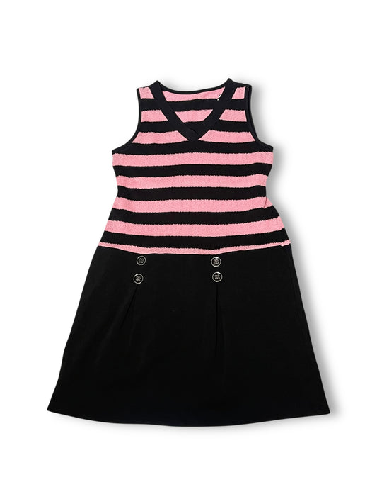 Harajuku Punk Striped Knit Dress (L)