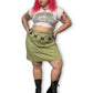 Y2K Light Green Mini Skirt (3X)