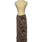 90’s/Y2K Brown Patterned Midi Skirt (L/XL)