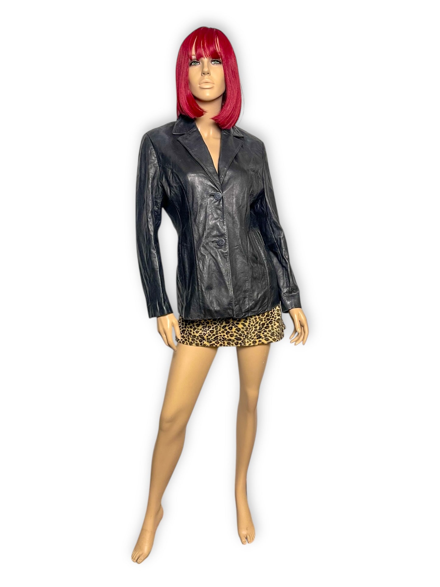 90’s /Y2K Pelle Studio by Wilson’s Black Leather Jacket (M)