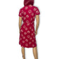 90’s Eddie Bauer Red Floral Wrap Dress (L/XL)