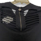 Harley Davidson Black V-Neck Top (S)