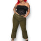 90’s/Y2K New Frontier Olive Green Corduroy Pants (XL)