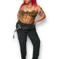 Y2K American Sweetheart Black Corduroy Pants (XL/2X)