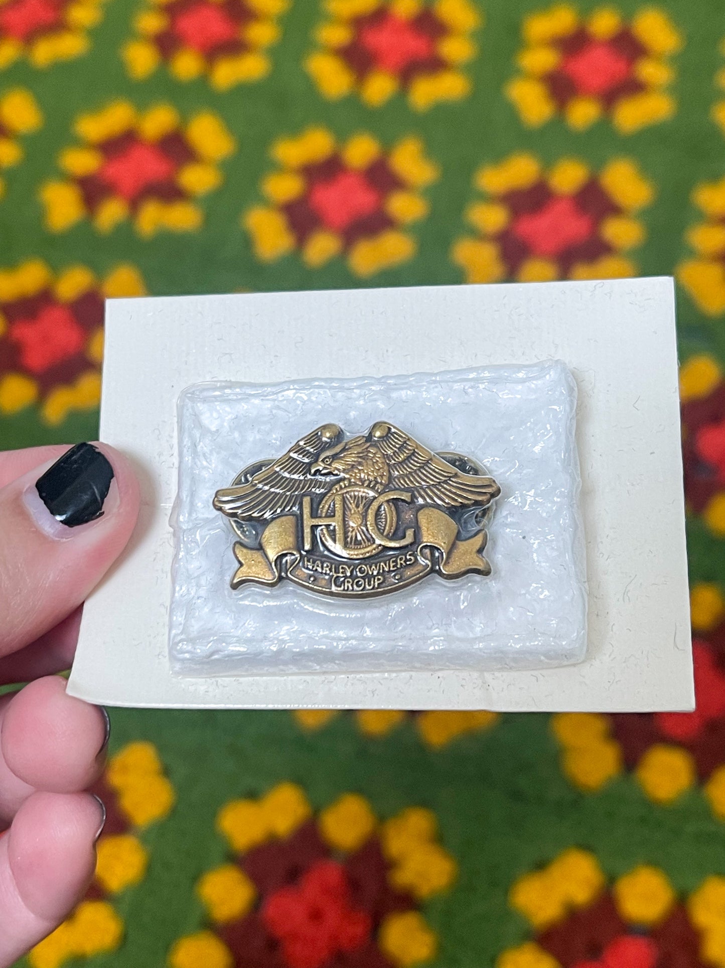 80’s Harley Davidson Brass Pin