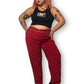 Y2K Joanna Red Faux Suede Pants (3X)