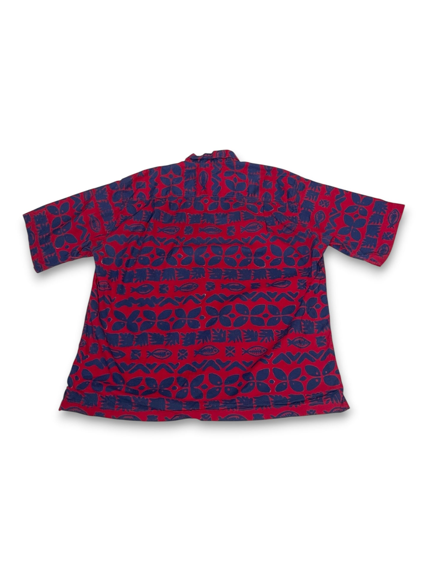 90’s/Y2K Tropical Print Hawaiian Shirt (XL)