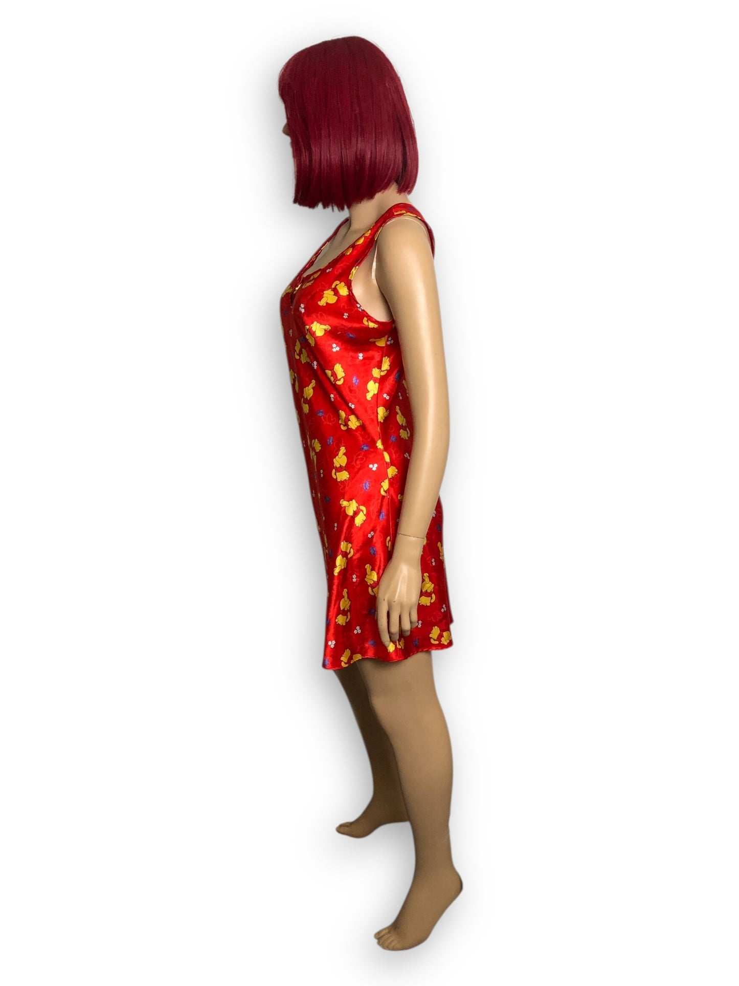 90’s Winnie the Pooh Red Slip Dress (M)