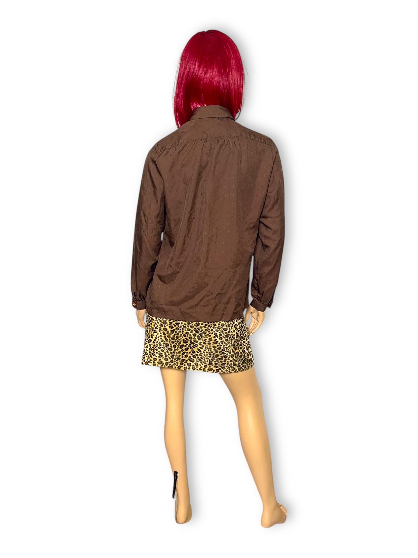 60’s/70’s Dana Point Brown Blouse (M/L)