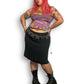 90’s Robbie Bee Black Mesh Layered Skirt (3X)