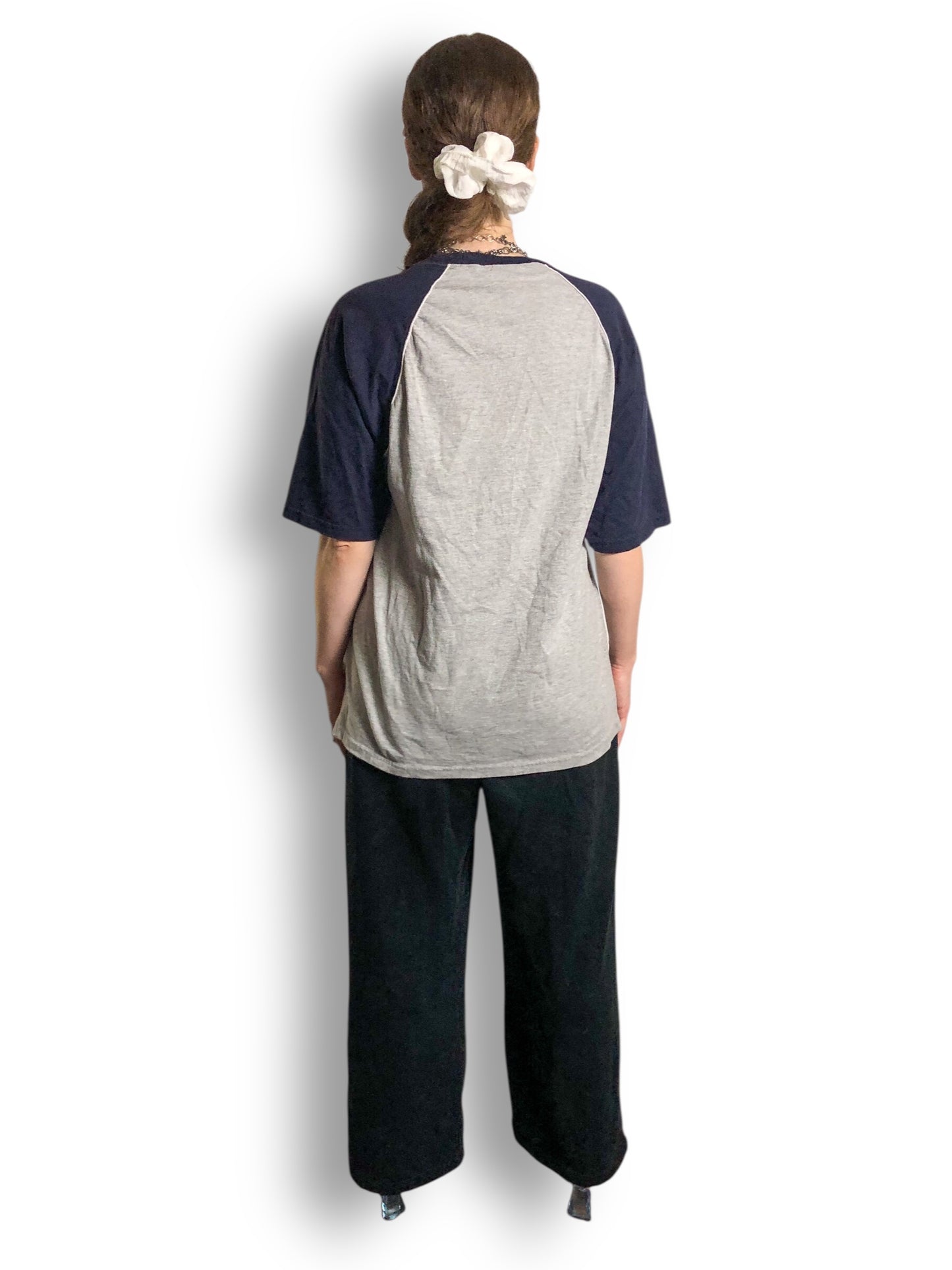 Y2K Yellowstone National Park Heather Gray Raglan T-Shirt (L)