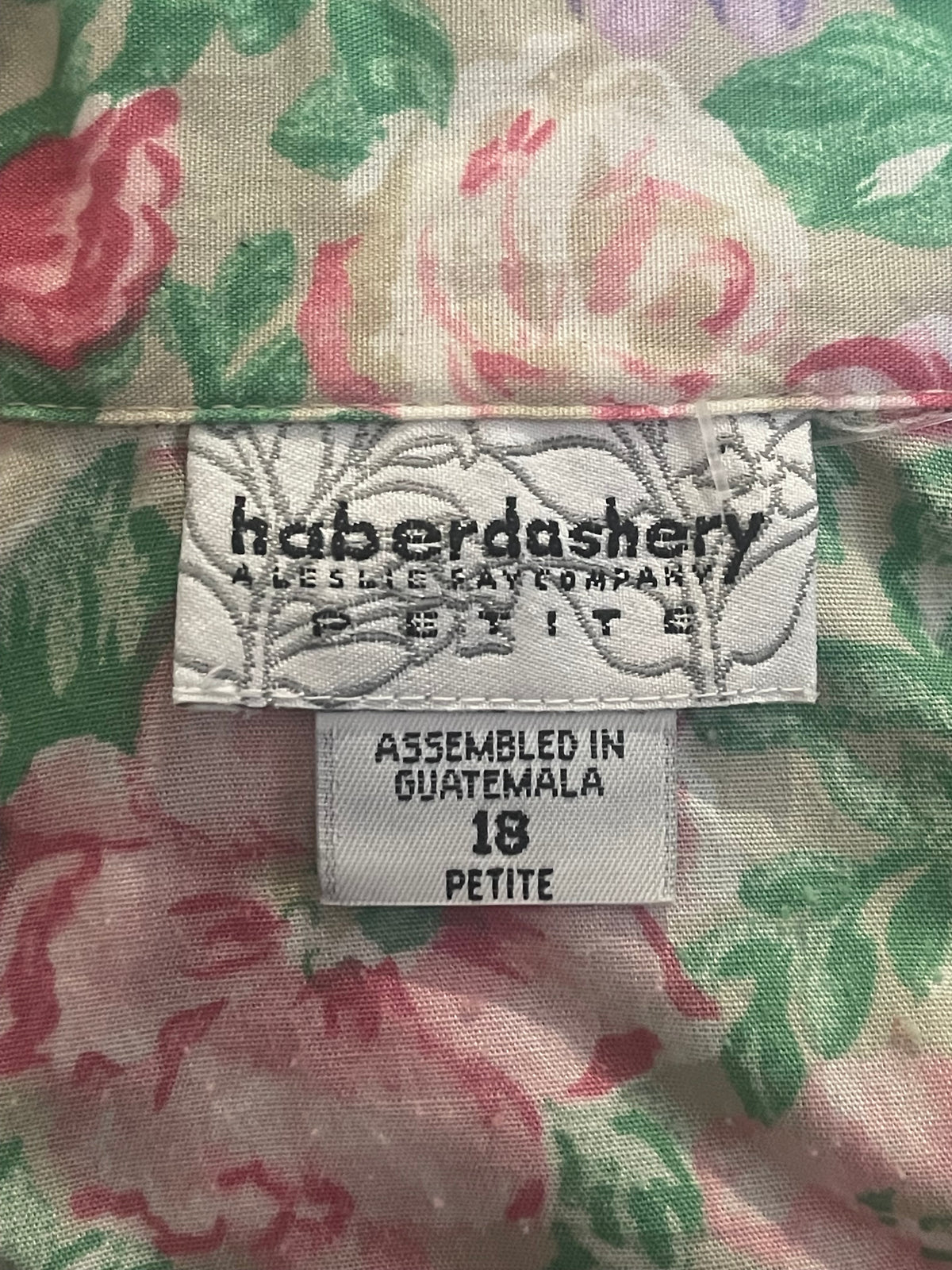 90’s/Y2K Pastel Floral Print Blouse (1X)