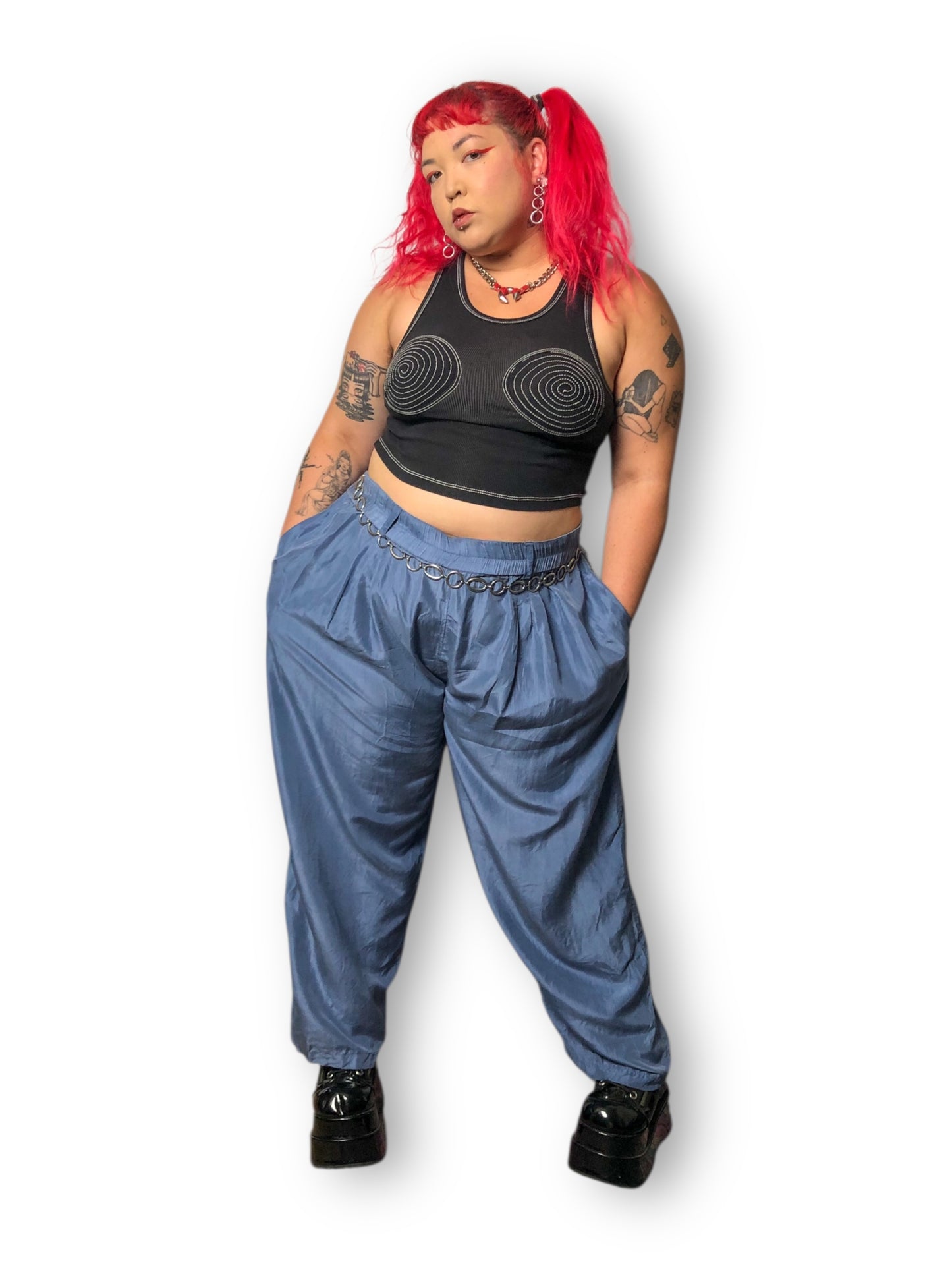 90’s Venezia Vitale Steel Blue Pants (3X)