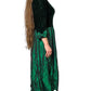 80’s Lanz Originals Dark Green Retro Prom Dress (L/XL)