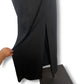 90’s Black Slinky Maxi Dress (XS/S)
