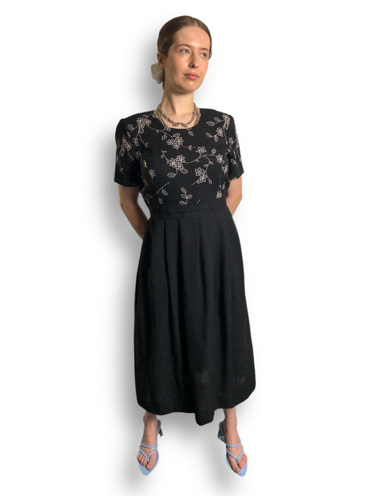 90’s/Y2K Miss Dorby Black Retro Maxi Dress (L/XL)