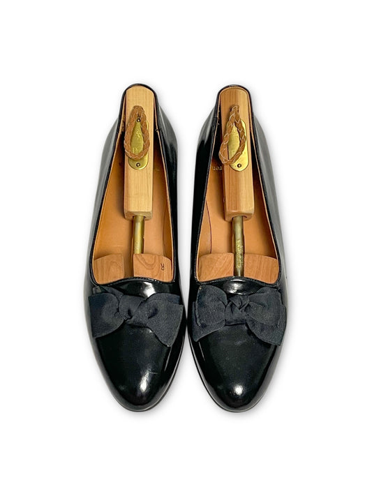 Vintage Ralph Lauren Patent Black Leather Flats (8)