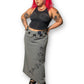 90’s/Y2K Venezia Jeans Clothing Co Gray Maxi Skirt (2X)