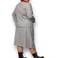 70’s Investments Gray and White Pinstripe Skirt Suit (2X)