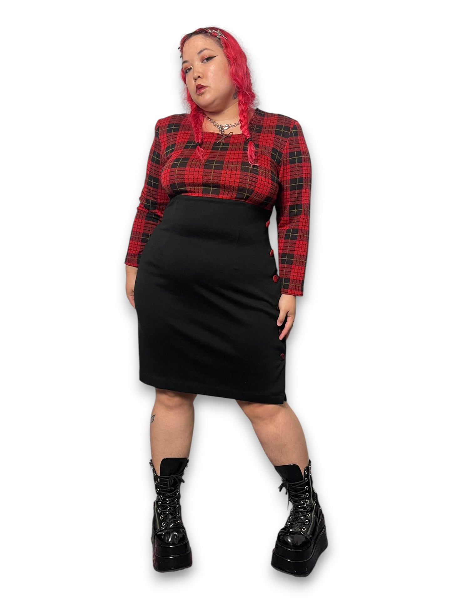 90’s/Y2K Grunge Pencil Dress (1X)
